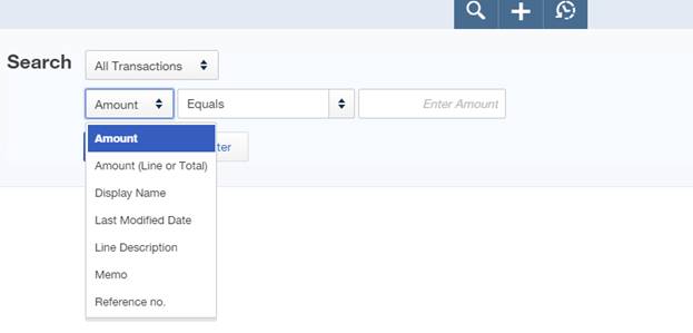QuickBooks Online Search Features